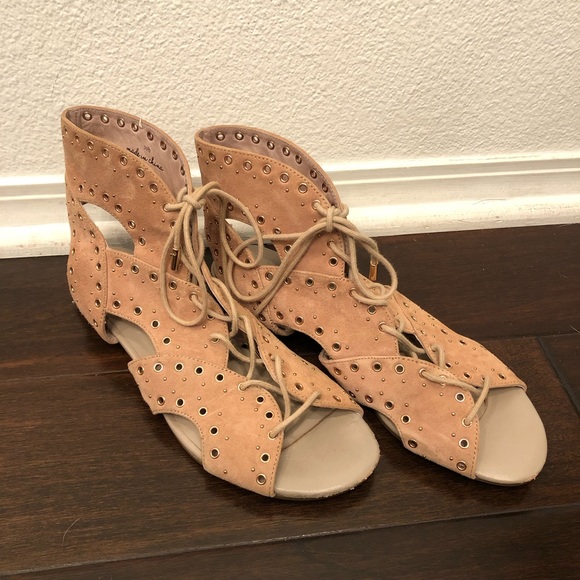 Joie Fabienne Gladiator Flat Suede Sandal - Picture 3 of 9